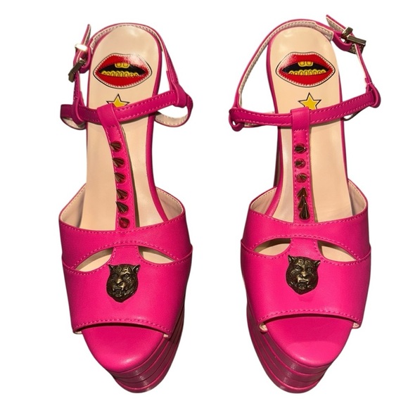 Hot Pink Platform Spiked Heels – Size 8 – NWOT – Bold Retro Statement Style - Picture 1 of 8